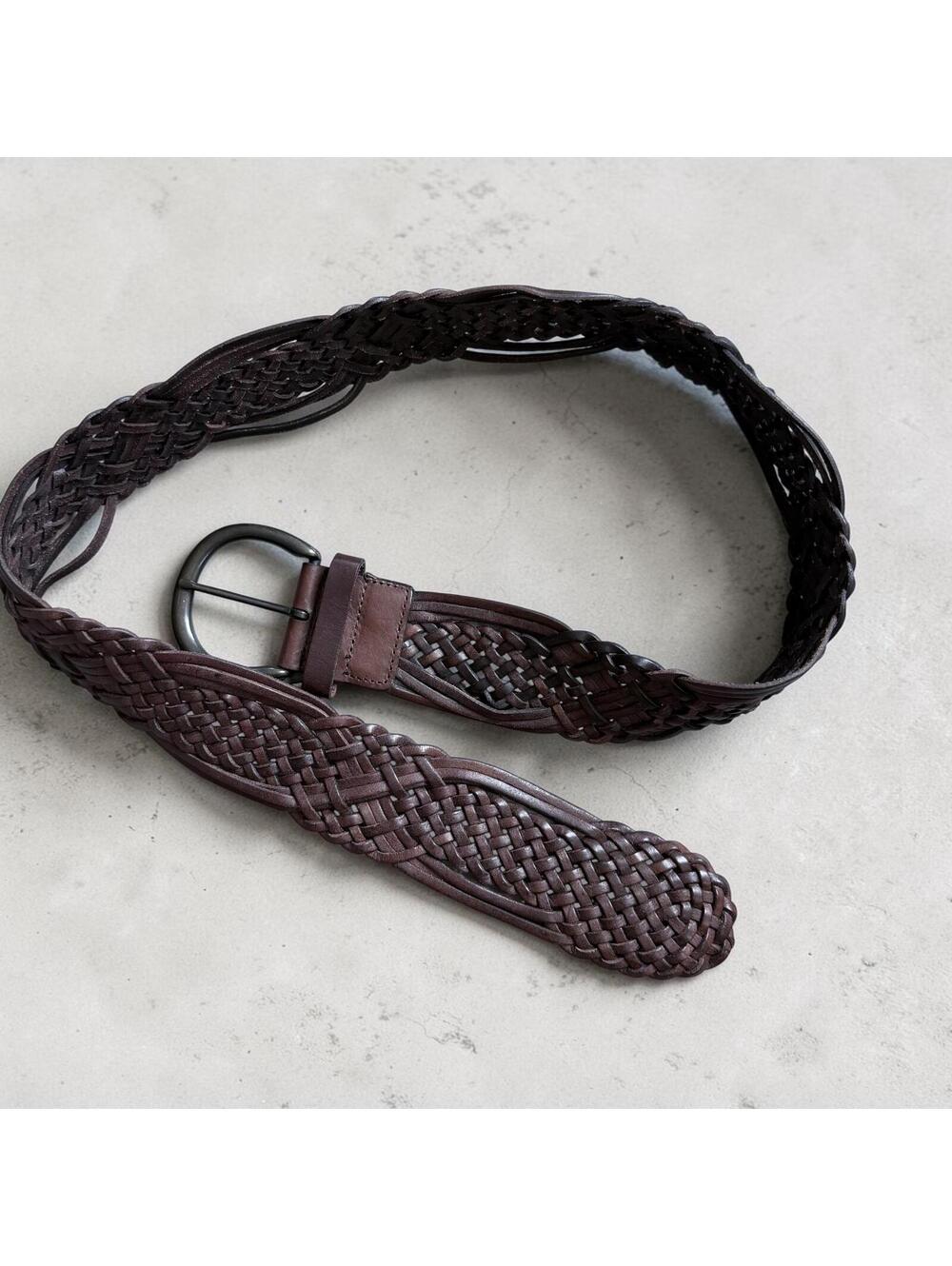 Banana Republic Brown Braided Boho Leather Belt Size M